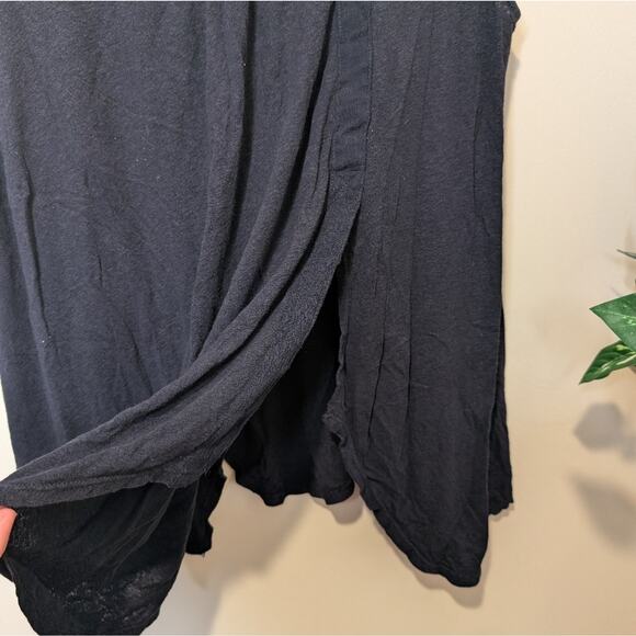 Free People Oversized Black Linen Women's Blouse Size XS - Picture 4 of 6